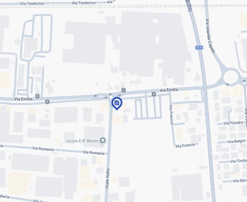 Mappa della sede di Rimini